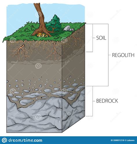 Soil Structure Stock Vector Illustration Of Landscape 208831218