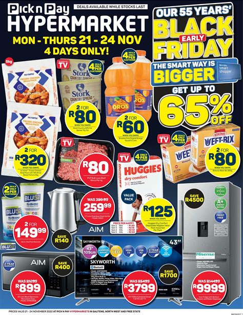 Pick N Pay Promotional Leaflet Black Friday 2024 Valid From 21 11