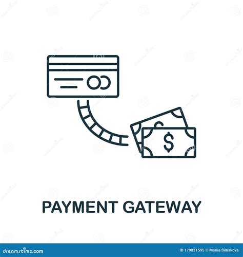 Payment Gateway Icon From Fintech Collection Simple Line Payment