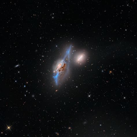 Hanson Astronomy Photos NGC 4435 4438 Apr 120 The Eyes Galaxy