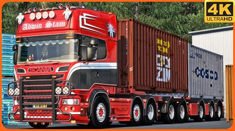 TS PC ETS2 4K POMEZANIA SCANIA R520 V8 Open Pipe PIELICA