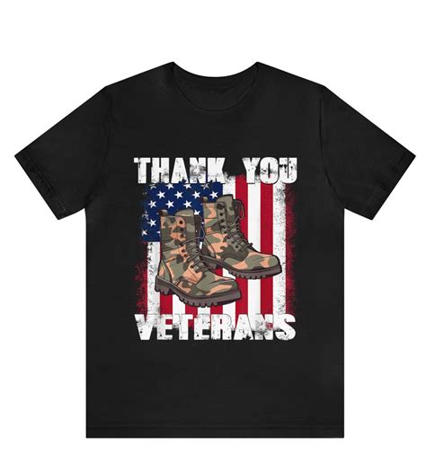 Thank You Veterans T Shirt Veteran Appreciation Gift American Flag