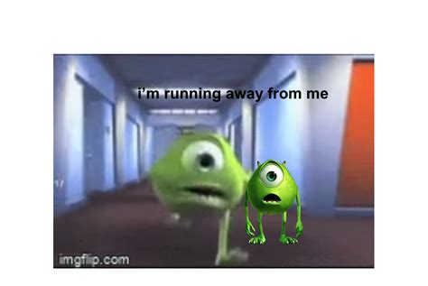 Mike Wazowski Running Animated  Maker Piñata Farms The Best Meme