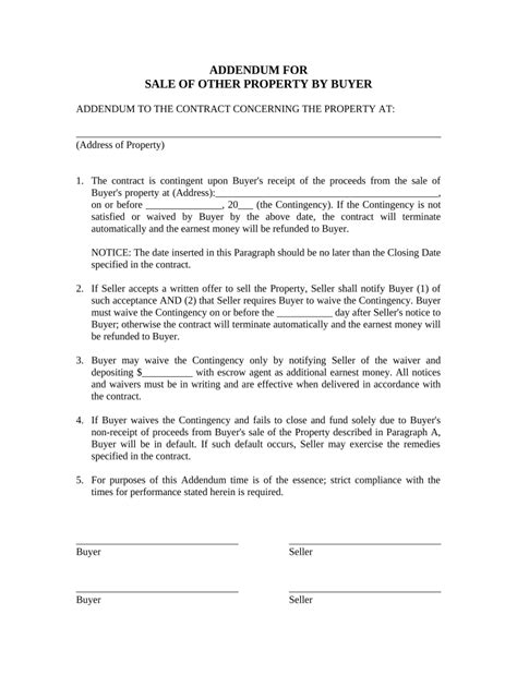 Addendum Property Fill Out Sign Online DocHub