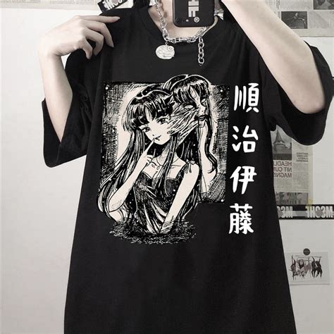 Junji Ito Tomie Shintaro Kago Gothic Clothes Graphic T Shirts Women