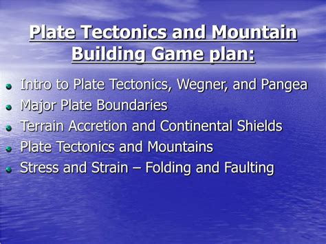 PPT Plate Tectonics And Mountain Building PowerPoint Presentation