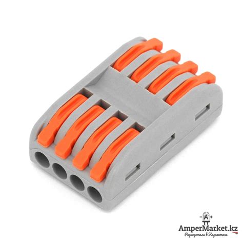Клеммник на 4 соединения SPL-4 | AmperMarket.kz