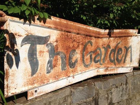 Whimsical Garden Sign at 1stDibs