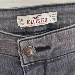 Hollister Jeans Hollister Skinny Jeans Grey Black Size 5r Juniors