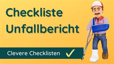 Checkliste Unfallbericht Finde Deine Fehler Einfach Und Schnell YouTube