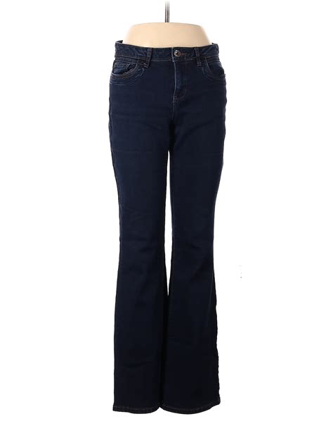 Simply Vera Vera Wang Solid Blue Jeans Size 8 60 Off Thredup