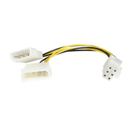 StarTech Adaptateur D Alimentation 2x Molex Vers PCI E 6 Pins Pas