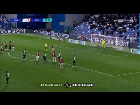 Gol Di Albert Gudmundsson Sassuolo Vs Genoa 1 1 Tutti I Gol E Gli