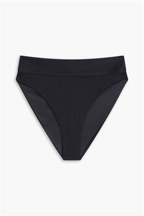 Onia Ivy Ribbed High Rise Bikini Briefs The Outnet