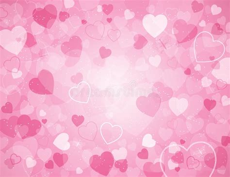 Valentine S Day Background with Hearts Stock Vector - Illustration of ...