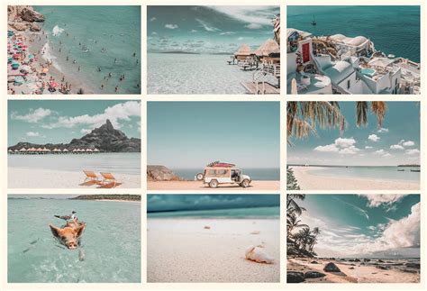 Beach Aesthetic Wall Collage Kit Digital Download 49 Pcs Etsy Australia