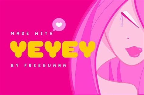 Yeyey Kawaii Typeface By Freeguana On Creativemarket Hipster Fonts