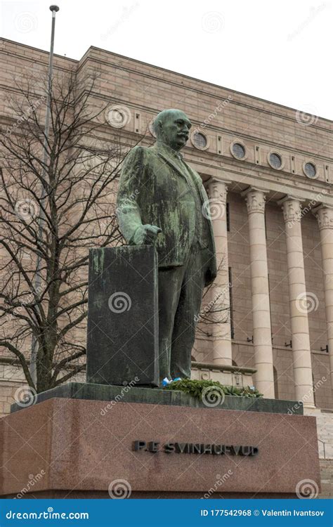 Monument To Pehr Evind Svinhufvud In Helsinki President Of Finland