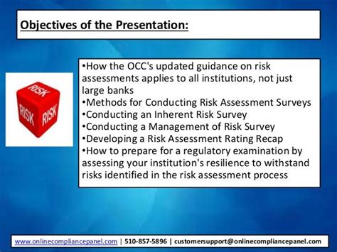 Updated Guidance For The Occs Risk Assessment System