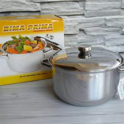 Jual Panci Bima Prima Saucepot Cm Stainless Steel Kualitas Prima