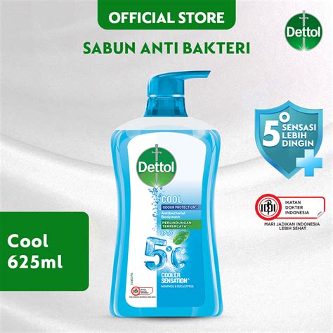 Dettol Sabun Mandi Cair Anti Bakteri Cool 625ml Pump Lazada Indonesia