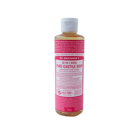 Dr Bronners Pure Castile Soap Rose 237 Ml Kegunaan Efek Samping