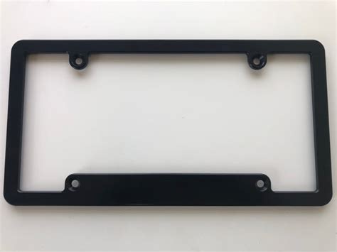 Standard Snp Black Aluminum License Plate Frame Hmc Billet