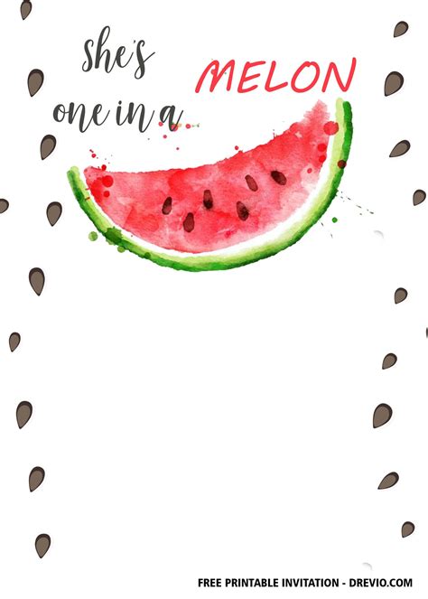 Free Printable Watermelon Party Invitations - Printable Templates