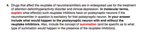 [Solved]: Drugs that affect the reuptake of neurotransmitte