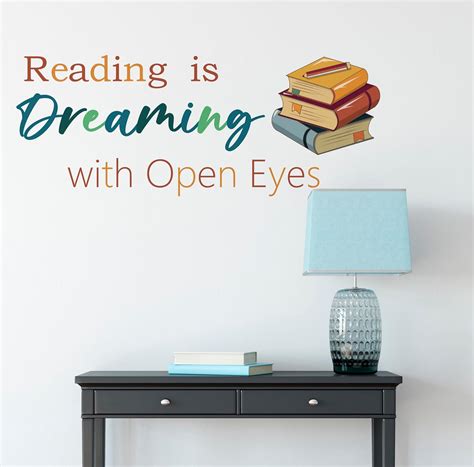 amazoncom reading wall decals  kids room reading  dreaming