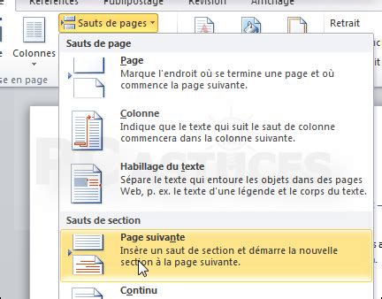 Pc Astuces Alterner Pages En Paysage Et Pages En Portait Word