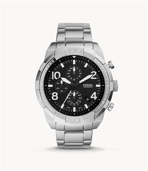 Fossil Bronson Chronograph Stainless Steel Watch Shopstyle