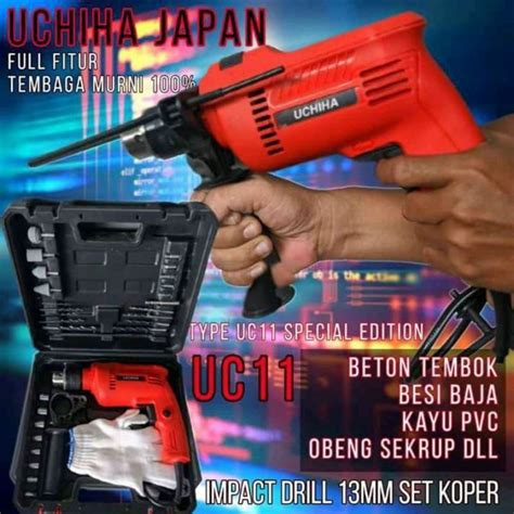 Jual Mesin Bor Mm Impact Drill Uchiha Type Uc Beton Tembok Besi