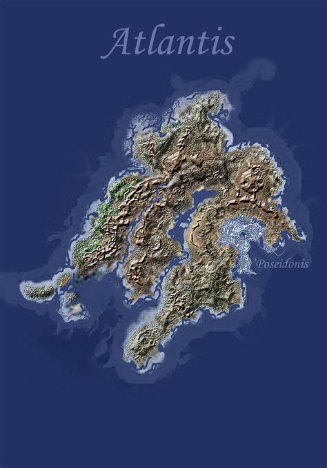 Atlantis Continent Map