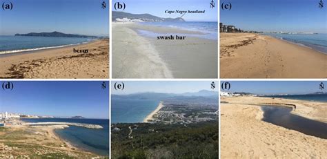 Photographs of the two studied beach systems (03/16/2019; 13h00). a ...