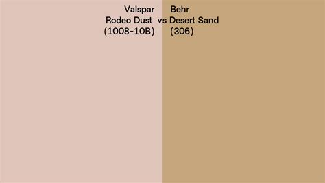 Valspar Rodeo Dust B Vs Behr Desert Sand Side By Side