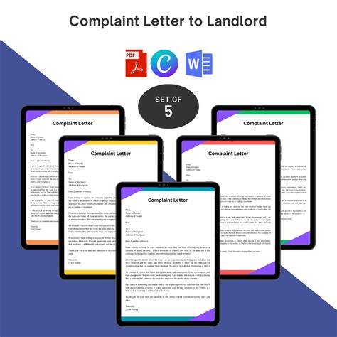 Complaint Letter To Landlord Word Archives Template Diy