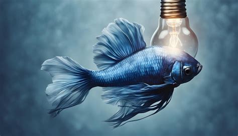 Premium Photo | A fish that has a light bulb that says fish on it