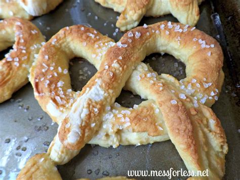 Soft Pretzels Recipe - Mess for Less