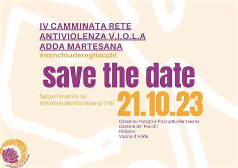 Iv Camminata Della Rete V I O L A Fondazione Somaschi Onlus