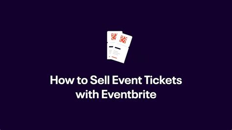 How To Sell Event Tickets With Eventbrite Youtube