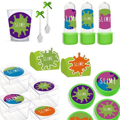 Kit Lembrancinha Festa Slime Itens P Conv Elo