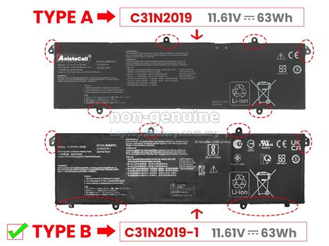 Asus Vivobook Pro 15 Oled K3500pc L1177w Batteryhigh Grade Replacement Asus Vivobook Pro 15