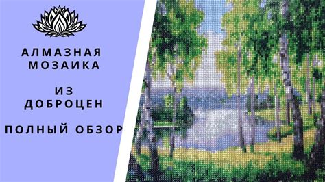 Алмазная мозаика из магазина Доброцен. Обзор и готовая работа. - YouTube