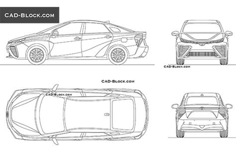 Toyota Fortuner AutoCAD Blocks 2D Car Drawings