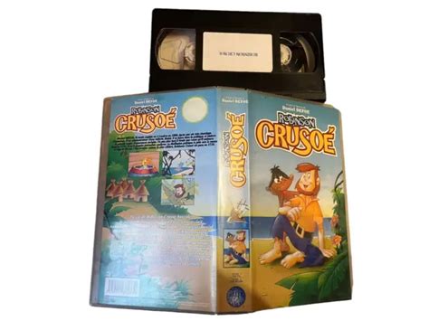 Ancienne Cassette Vhs Magn Toscope Film Dessin Anim Du Livre Robinson