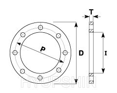 Supply Flanges ANSI B16 5 Backing Ring Class 150 LBS For HDPE Pipe Hot