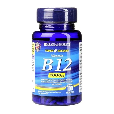 Holland Barrett Timed Release Vitamin B12 1000ug Connective Pharma