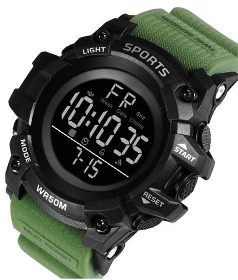 Hala Skmei Super S Shock Army Green Chronograph Digital Sports