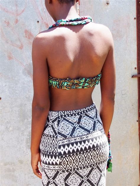 Items Similar To African Print Bandeau Bikini Top On Etsy